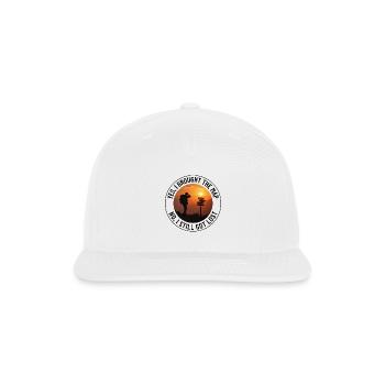 Outdoor Mapping Hiker Signpost Sunset Adventure - Snapback Baseball Cap - white - Front