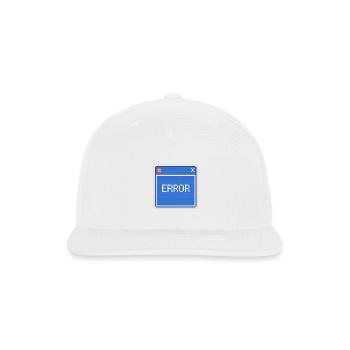 Retro Error Screen Design - Snapback Baseball Cap - white - Front