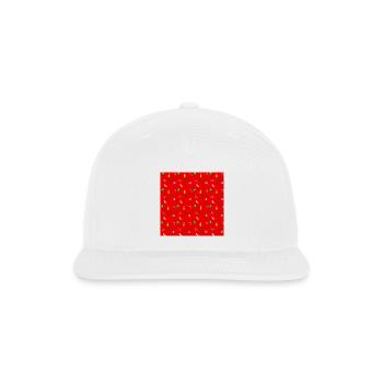 Jolly Christmas Ornaments Pattern - Snapback Baseball Cap - white - Front