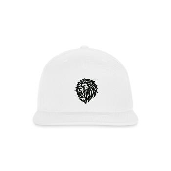 Primal Lion Silhouette - Snapback Baseball Cap - white - Front
