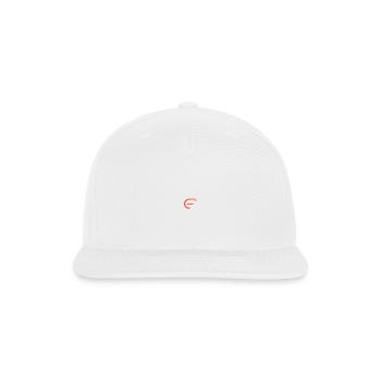 EmberE Gradient E Logo on Black - Snapback Baseball Cap - white - Front
