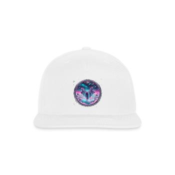 Floating Island Dreamscape – Surreal Cosmic Fantas - Snapback Baseball Cap - white - Front