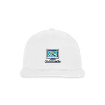 Retro 404 Pixel Art Computer Design - Snapback Baseball Cap - white - Front