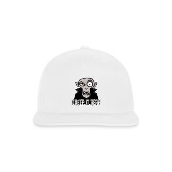 Creep It Real Classic Horror Vampire Design - Snapback Baseball Cap - white - Front