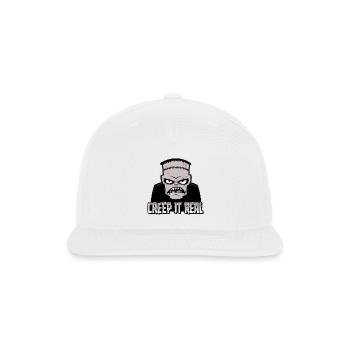 Creep It Real Classic Horror Monster Design - Snapback Baseball Cap - white - Front