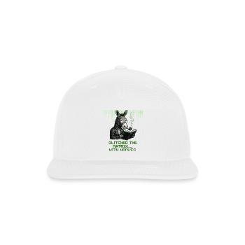 Glitched Donkey - Snapback Baseball Cap - white - Front