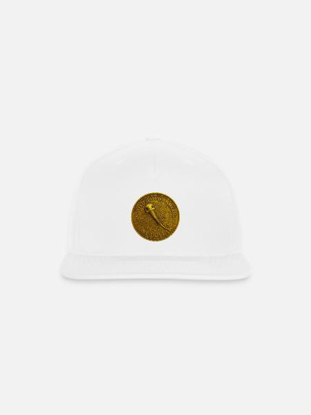 Saturday Night Bat Fight Coin - Snapback Baseball Cap - white