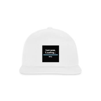 Sarcasm - Snapback Baseball Cap - white - Front