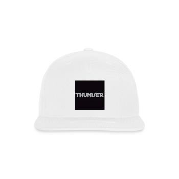Thunderbolt Wordmark - Snapback Baseball Cap - white - Front