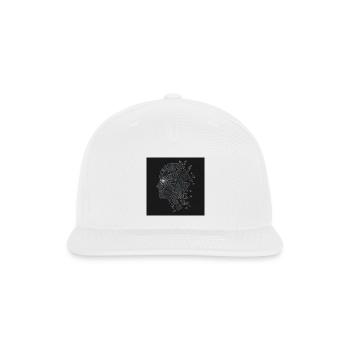 Cosmic Mosaic Head - Snapback Baseball Cap - white - Front