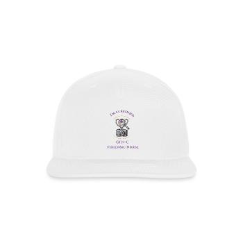 Certified Forensic Nurse GFN-C - Snapback Baseball Cap - white - Front
