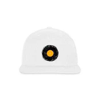 Vinyl Album Doodle Lines Sketch - Snapback Baseball Cap - white - Front