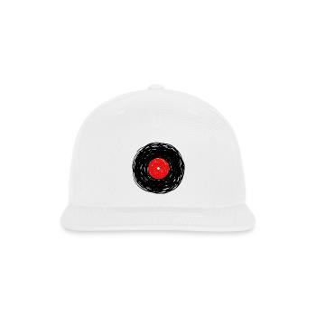 Vinyl Album Doodle Lines Sketch - Snapback Baseball Cap - white - Front