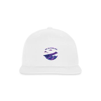 Ride the Future Wave - Snapback Baseball Cap - white - Front