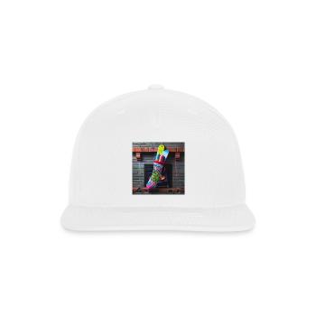 Naughty List Graffiti Sock - Snapback Baseball Cap - white - Front