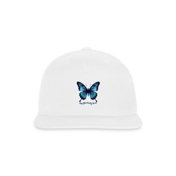 Cyber Panther Alpha – Futuristic Neon Tech Art - Snapback Baseball Cap - white - Front