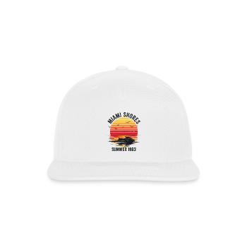 Miami Shores Summer 1983 - Snapback Baseball Cap - white - Front