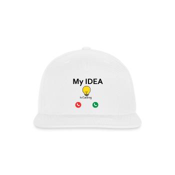 Bright Idea Call Icons - Snapback Baseball Cap - white - Front