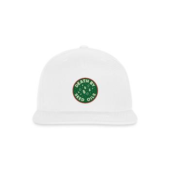 Death by Seed Oils Christmas Special - Snapback Baseball Cap - white - Front