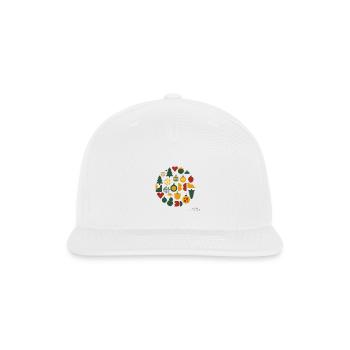 Holiday Ornaments Circle designs on products - Snapback Baseball Cap - white - Front