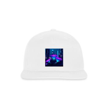 Bloominescent - Snapback Baseball Cap - white - Front