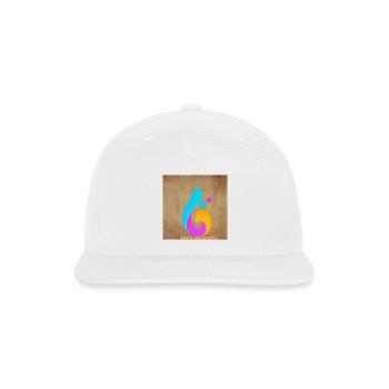 Color Burst Swirl Party - Snapback Baseball Cap - white - Front