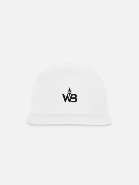 WB Torch Emblem - Snapback Baseball Cap - white