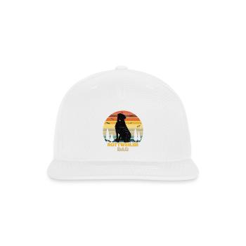 Rottweiler Dad Sunset Silhouette - Snapback Baseball Cap - white - Front