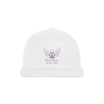 Pug dog heaven angel wings farewell grief - Snapback Baseball Cap - white - Front