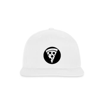 Pizza Slice - Snapback Baseball Cap - white - Front