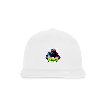 Besties Neon Crown Fantasy - Snapback Baseball Cap - white - Front