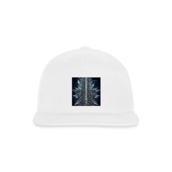 Iridescent Spine Star - Snapback Baseball Cap - white - Front