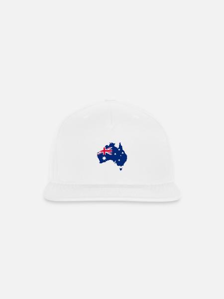 Australia - Snapback Baseball Cap - white