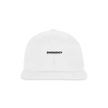 Emergency  - Snapback Baseball Cap - white - Front