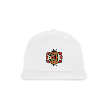 Abstract Tribal Ornament Art - Snapback Baseball Cap - white - Front