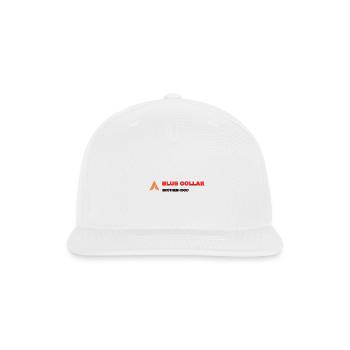 Blue Collar Brotherhood Shirt – Hard Working Men P - Snapback Baseball Cap - white - Front