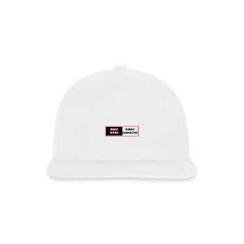 Hard Work Builds Character Shirt – Blue Collar Mot - Snapback Baseball Cap - white - Front