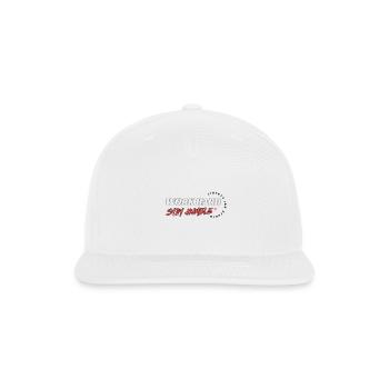Work Hard Stay Humble Shirt - Snapback Baseball Cap - white - Front