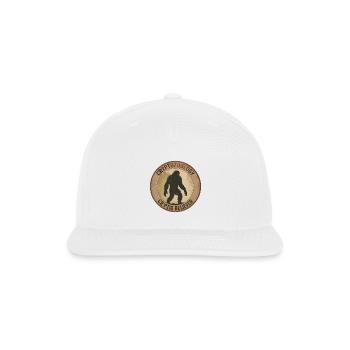 Cryptid Believer Sasquatch Coin - Snapback Baseball Cap - white - Front