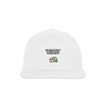 Cringe You Too Waiter Turtle Meme - Snapback Baseball Cap - white - Front