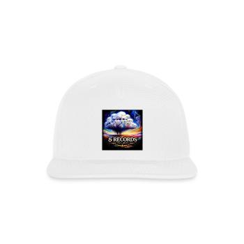 5 Records Psychedelic Cloud Logo Est. 2017 - Snapback Baseball Cap - white - Front