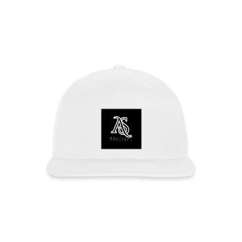 Brilliant Monogram AS Logo - Snapback Baseball Cap - white - Front