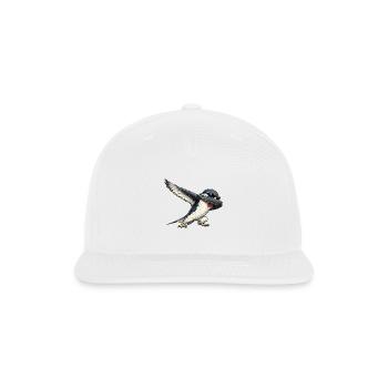 Dabbing Swallow - Snapback Baseball Cap - white - Front