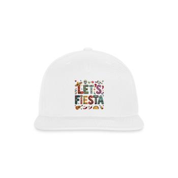 Fiesta Lettering Embroidered - Snapback Baseball Cap - white - Front