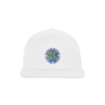 Geometric Mandala Art - Spring Portal  - Snapback Baseball Cap - white - Front