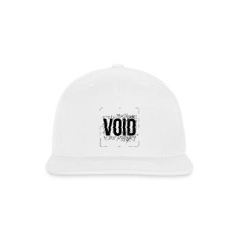 VOID Lost Frequency Glitch Art Graphic - Snapback Baseball Cap - white - Front