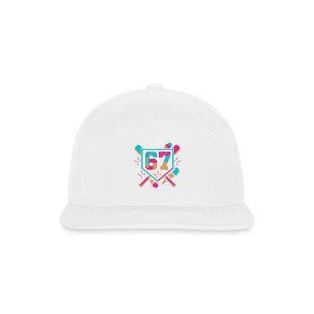 G7 Ice Cream Crest - Snapback Baseball Cap - white - Front