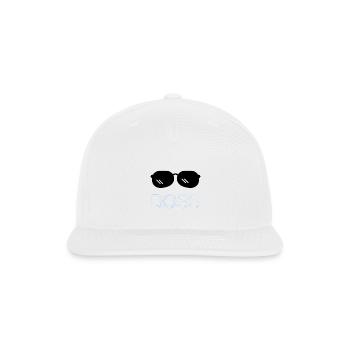Neon Boss Glasses - Snapback Baseball Cap - white - Front