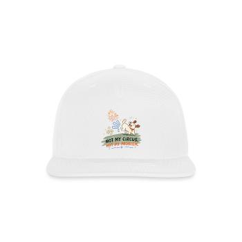 Not My Circus Not My Problem Dog - Snapback Baseball Cap - white - Front