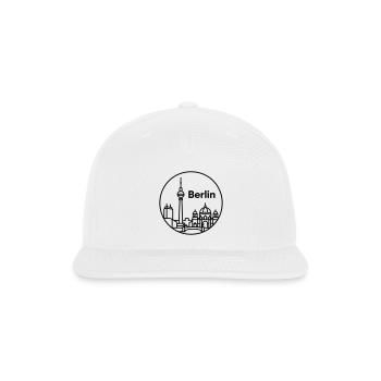 berlin - Snapback Baseball Cap - white - Front